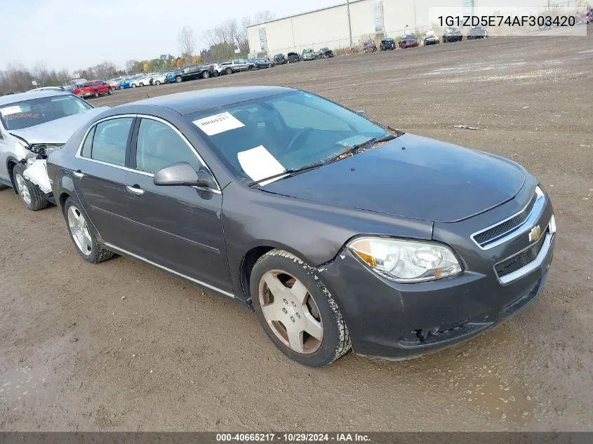 2010 Chevrolet Malibu Lt VIN: 1G1ZD5E74AF303420 Lot: 40665217