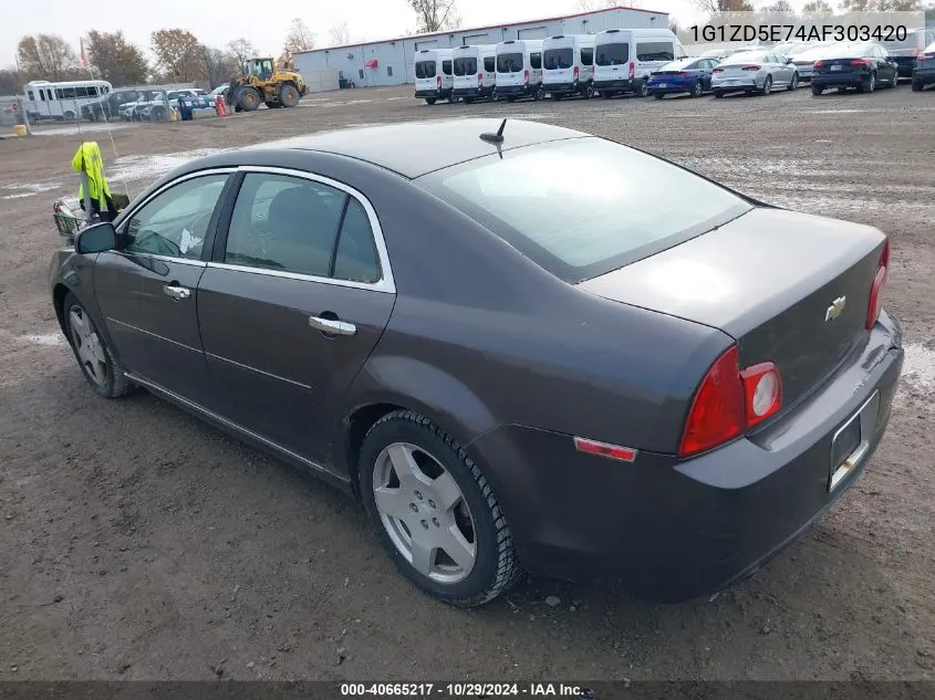 2010 Chevrolet Malibu Lt VIN: 1G1ZD5E74AF303420 Lot: 40665217