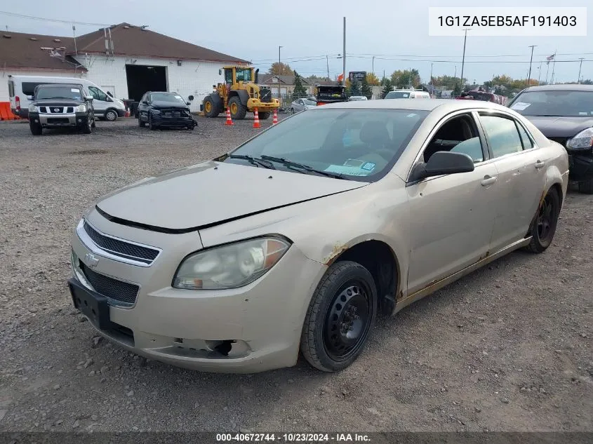 2010 Chevrolet Malibu Ls VIN: 1G1ZA5EB5AF191403 Lot: 40672744