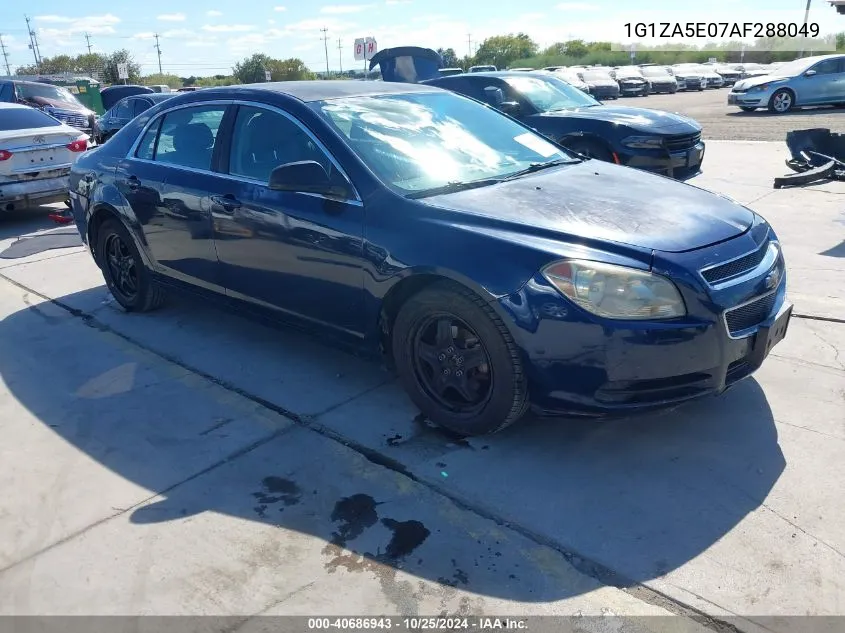 2010 Chevrolet Malibu Ls VIN: 1G1ZA5E07AF288049 Lot: 40686943