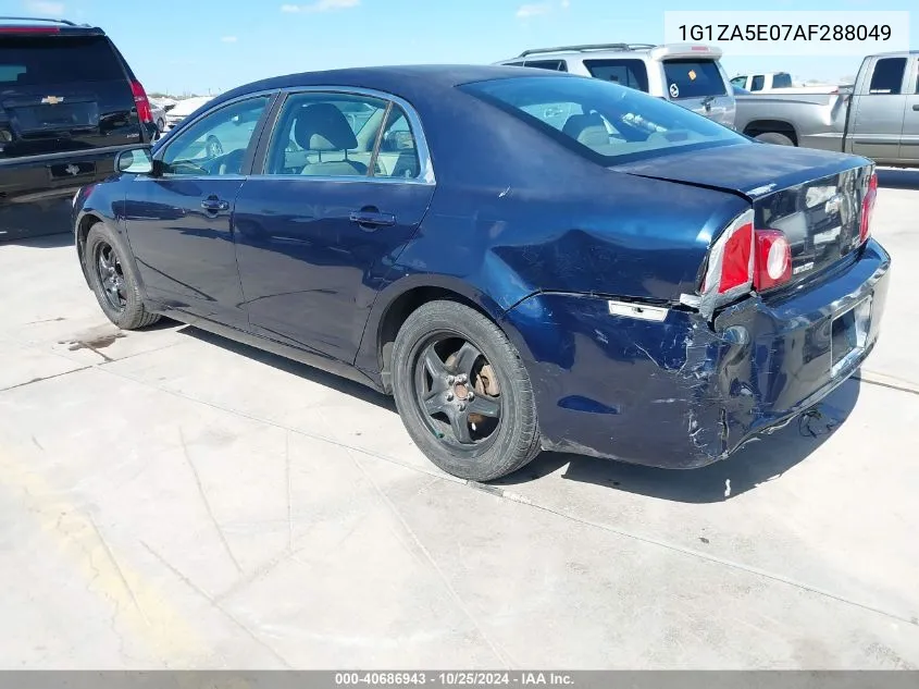 2010 Chevrolet Malibu Ls VIN: 1G1ZA5E07AF288049 Lot: 40686943