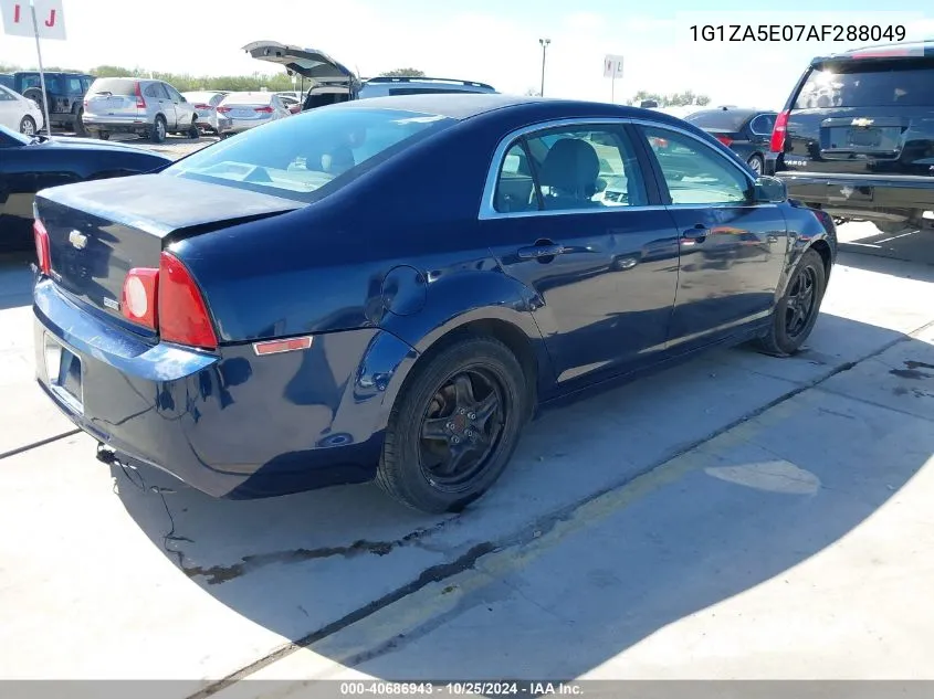 2010 Chevrolet Malibu Ls VIN: 1G1ZA5E07AF288049 Lot: 40686943