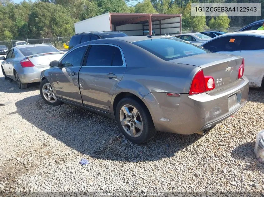 1G1ZC5EB3A4122943 2010 Chevrolet Malibu Lt