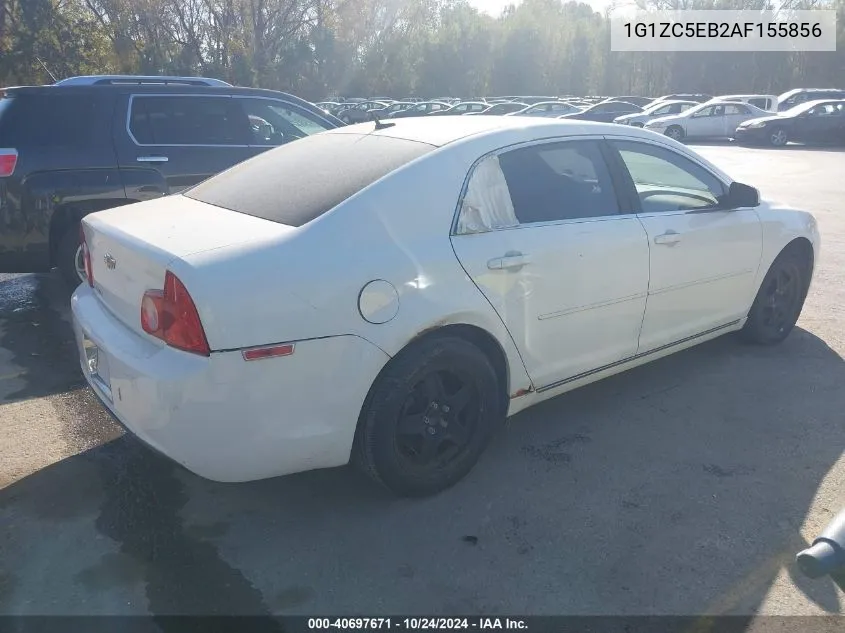 2010 Chevrolet Malibu Lt VIN: 1G1ZC5EB2AF155856 Lot: 40697671