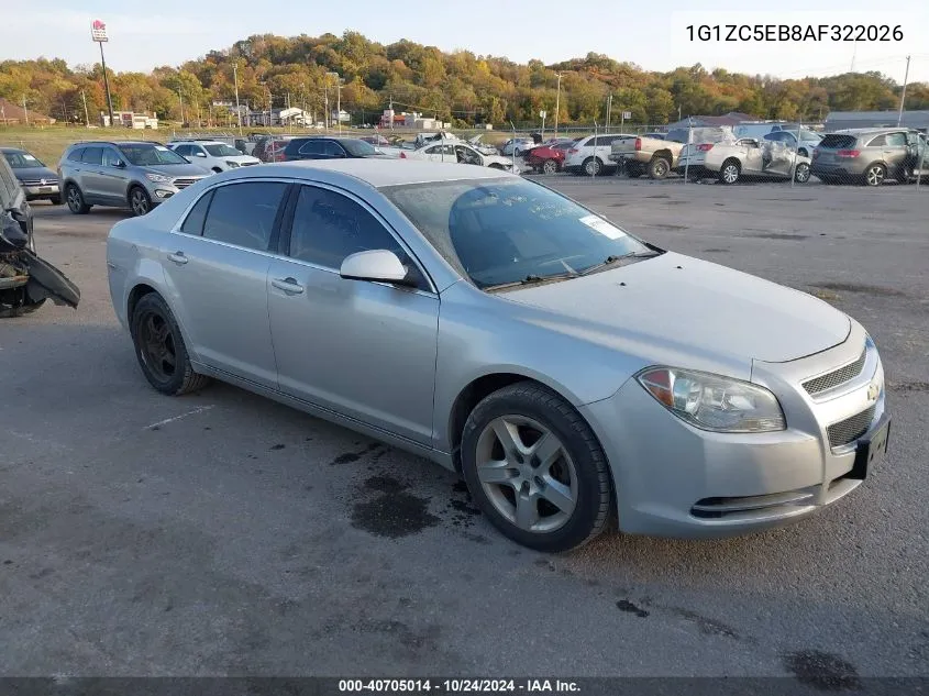 2010 Chevrolet Malibu Lt VIN: 1G1ZC5EB8AF322026 Lot: 40705014