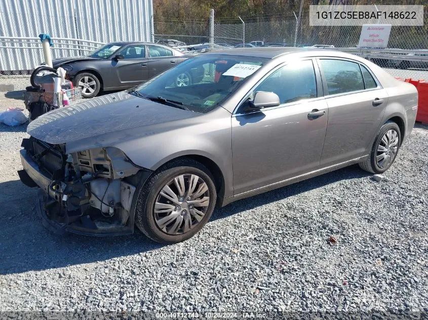 2010 Chevrolet Malibu Lt VIN: 1G1ZC5EB8AF148622 Lot: 40712743