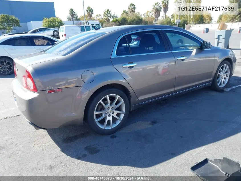 2010 Chevrolet Malibu Ltz VIN: 1G1ZE5E71AF217639 Lot: 40743678