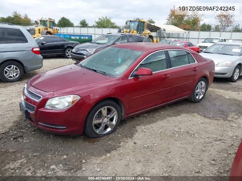 2010 Chevrolet Malibu Lt VIN: 1G1ZD5E09AF242245 Lot: 40745497