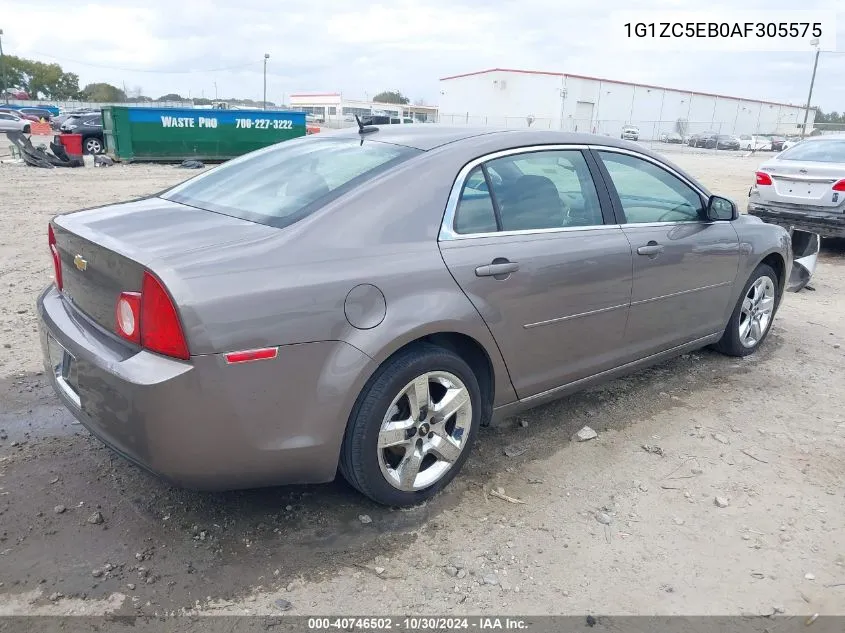 2010 Chevrolet Malibu Lt VIN: 1G1ZC5EB0AF305575 Lot: 40746502