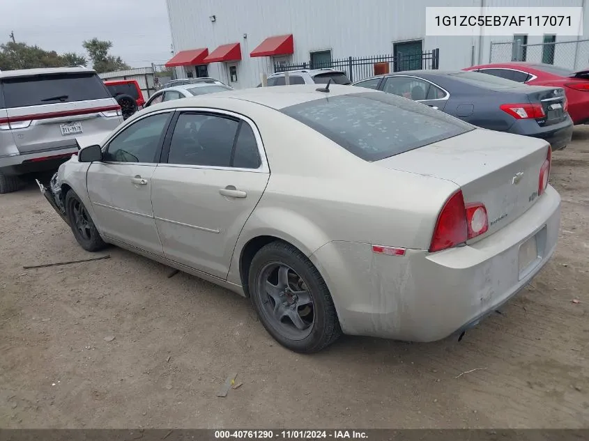 2010 Chevrolet Malibu Lt VIN: 1G1ZC5EB7AF117071 Lot: 40761290