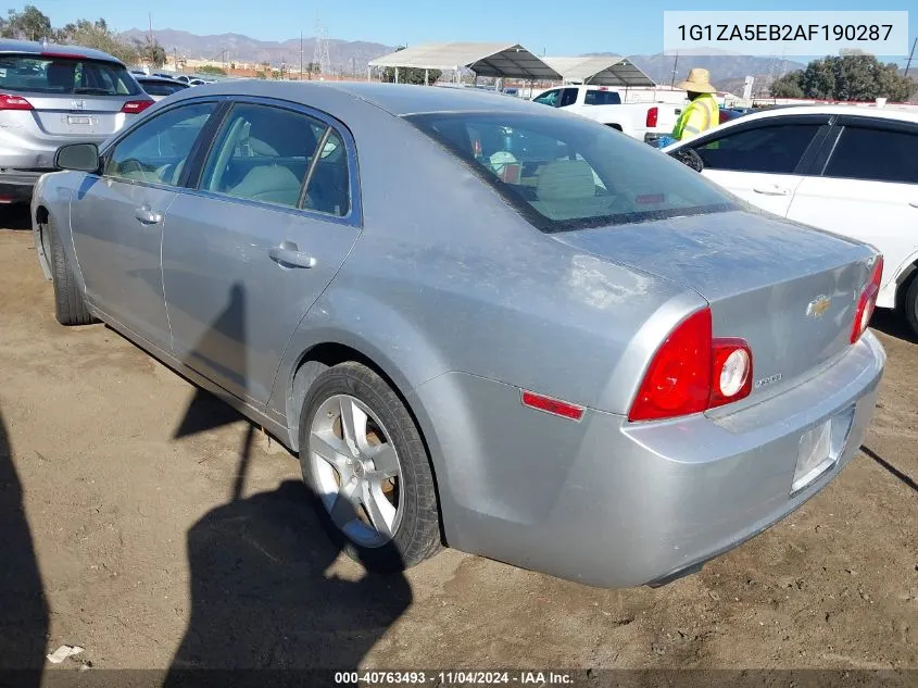 2010 Chevrolet Malibu Ls VIN: 1G1ZA5EB2AF190287 Lot: 40763493