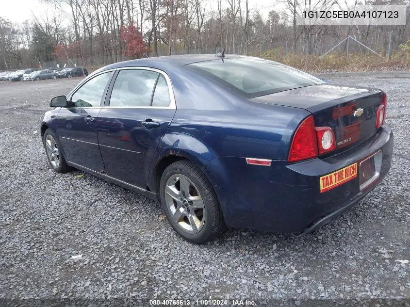 2010 Chevrolet Malibu Lt VIN: 1G1ZC5EB0A4107123 Lot: 40765613