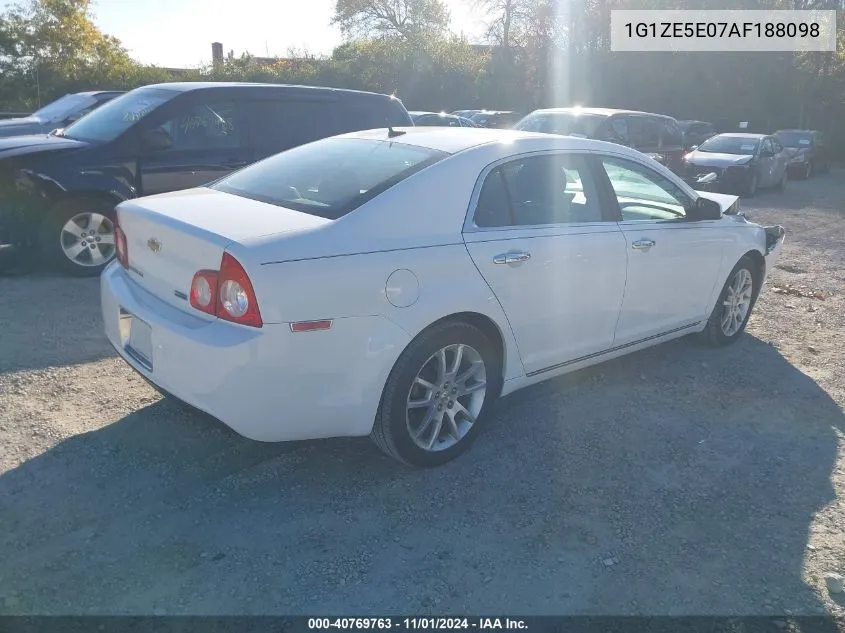 2010 Chevrolet Malibu Ltz VIN: 1G1ZE5E07AF188098 Lot: 40769763