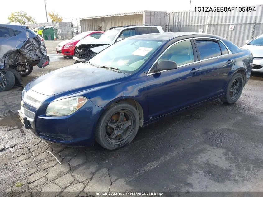 2010 Chevrolet Malibu Ls VIN: 1G1ZA5EB0AF105494 Lot: 40774404