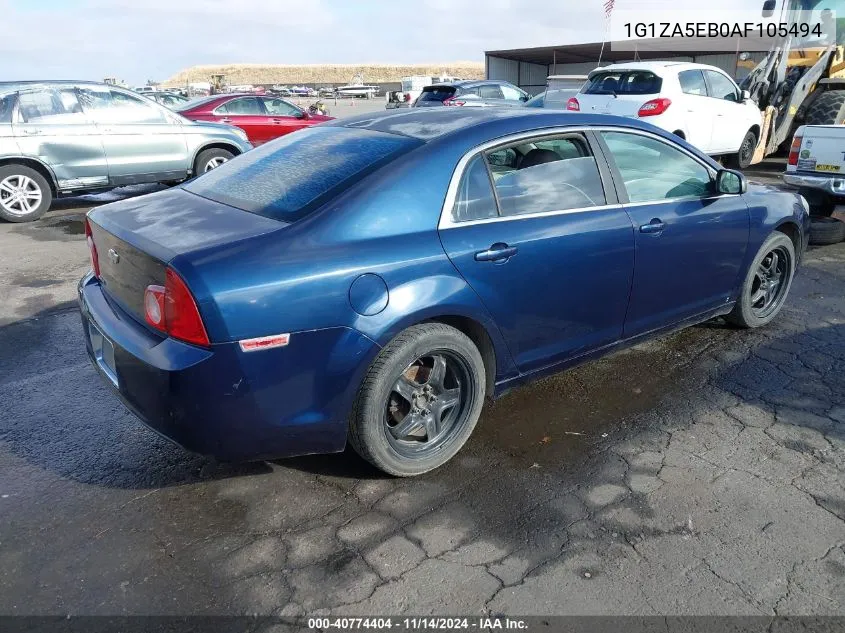 2010 Chevrolet Malibu Ls VIN: 1G1ZA5EB0AF105494 Lot: 40774404