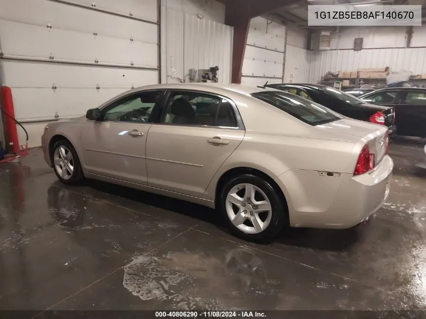 2010 Chevrolet Malibu Ls VIN: 1G1ZB5EB8AF140670 Lot: 40806290