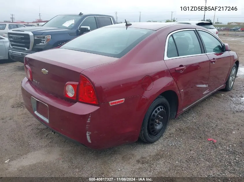 2010 Chevrolet Malibu Lt VIN: 1G1ZD5EB5AF217246 Lot: 40817327