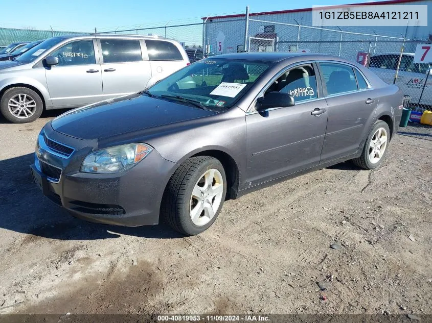 2010 Chevrolet Malibu Ls VIN: 1G1ZB5EB8A4121211 Lot: 40819953