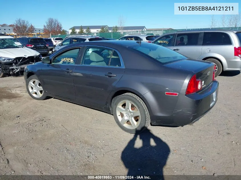 2010 Chevrolet Malibu Ls VIN: 1G1ZB5EB8A4121211 Lot: 40819953