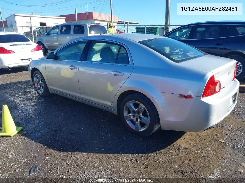 2010 Chevrolet Malibu Ls VIN: 1G1ZA5E00AF282481 Lot: 40826303