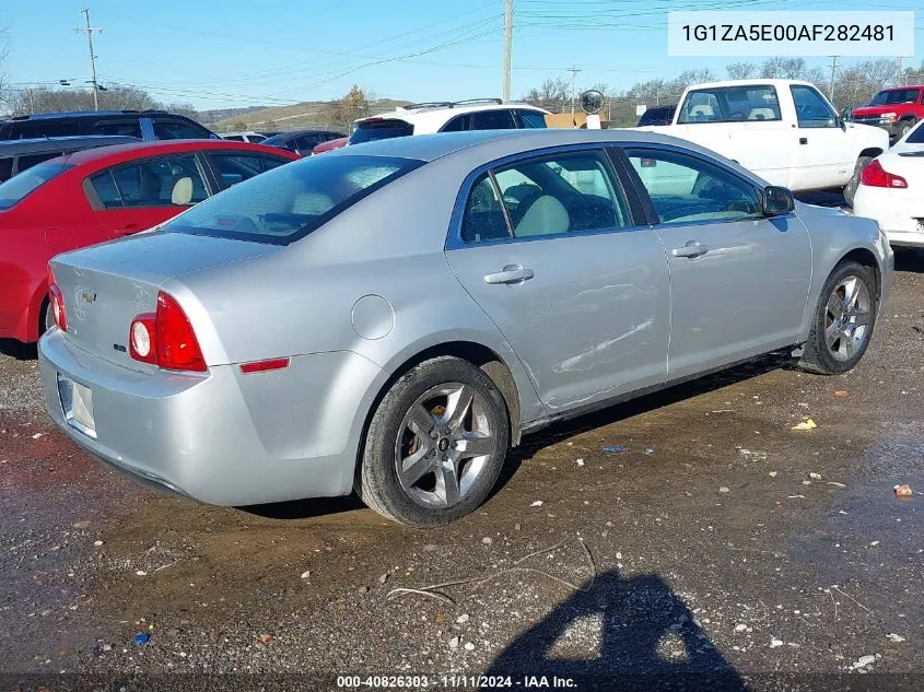 2010 Chevrolet Malibu Ls VIN: 1G1ZA5E00AF282481 Lot: 40826303