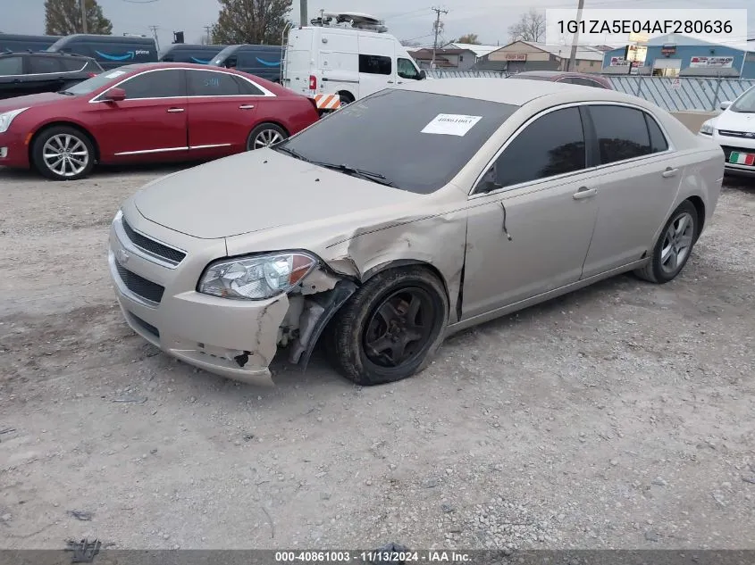 2010 Chevrolet Malibu Ls VIN: 1G1ZA5E04AF280636 Lot: 40861003