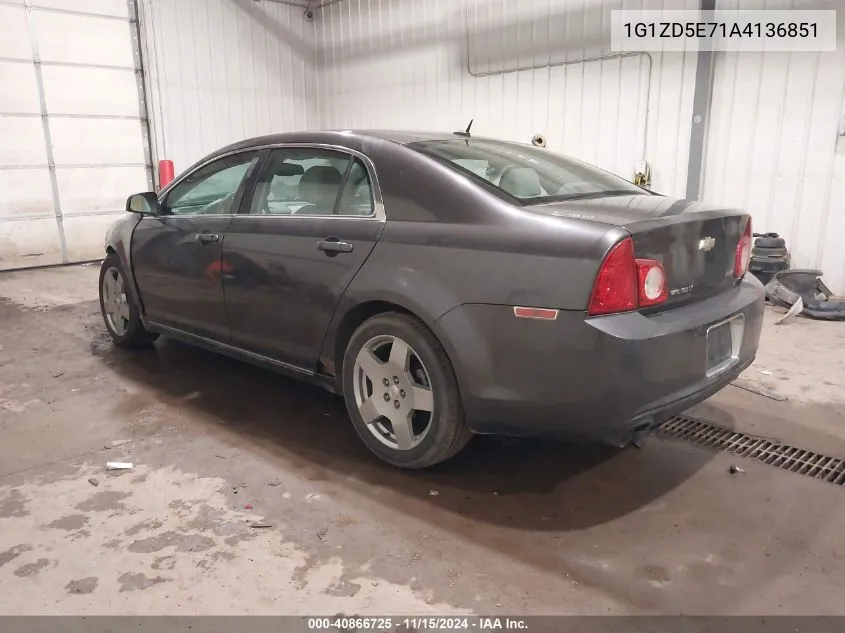 2010 Chevrolet Malibu Lt VIN: 1G1ZD5E71A4136851 Lot: 40866725