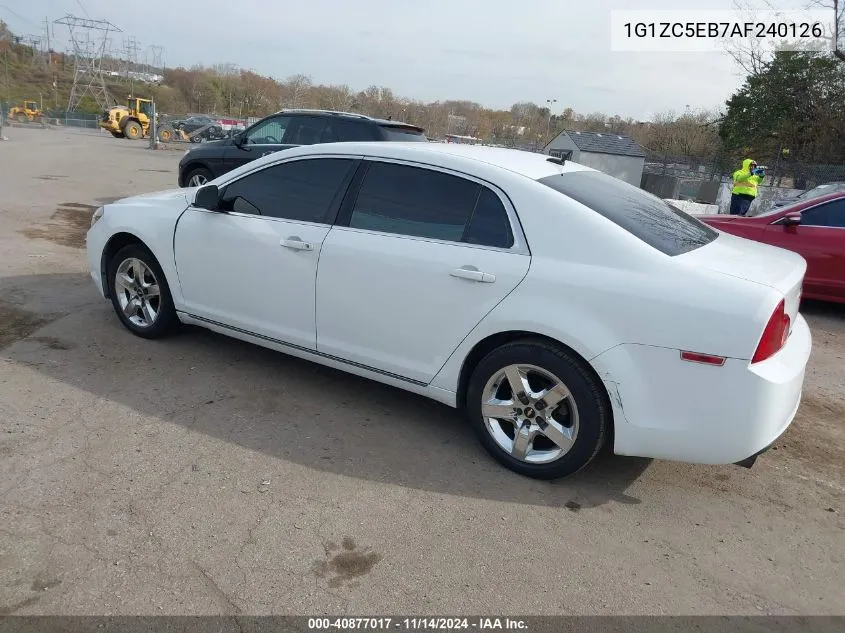 2010 Chevrolet Malibu Lt VIN: 1G1ZC5EB7AF240126 Lot: 40877017