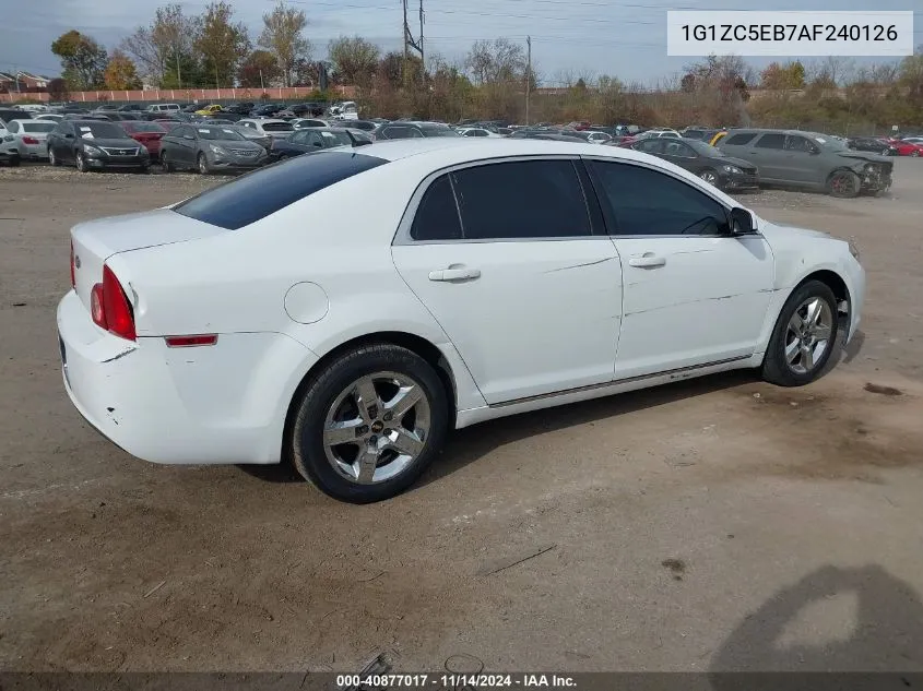 2010 Chevrolet Malibu Lt VIN: 1G1ZC5EB7AF240126 Lot: 40877017