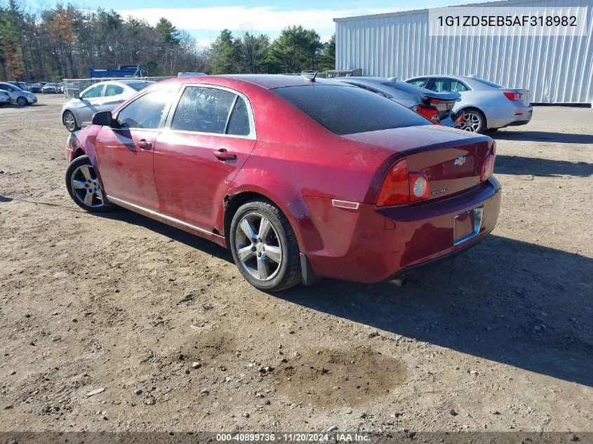 2010 Chevrolet Malibu Lt VIN: 1G1ZD5EB5AF318982 Lot: 40899736