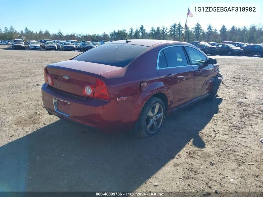 2010 Chevrolet Malibu Lt VIN: 1G1ZD5EB5AF318982 Lot: 40899736