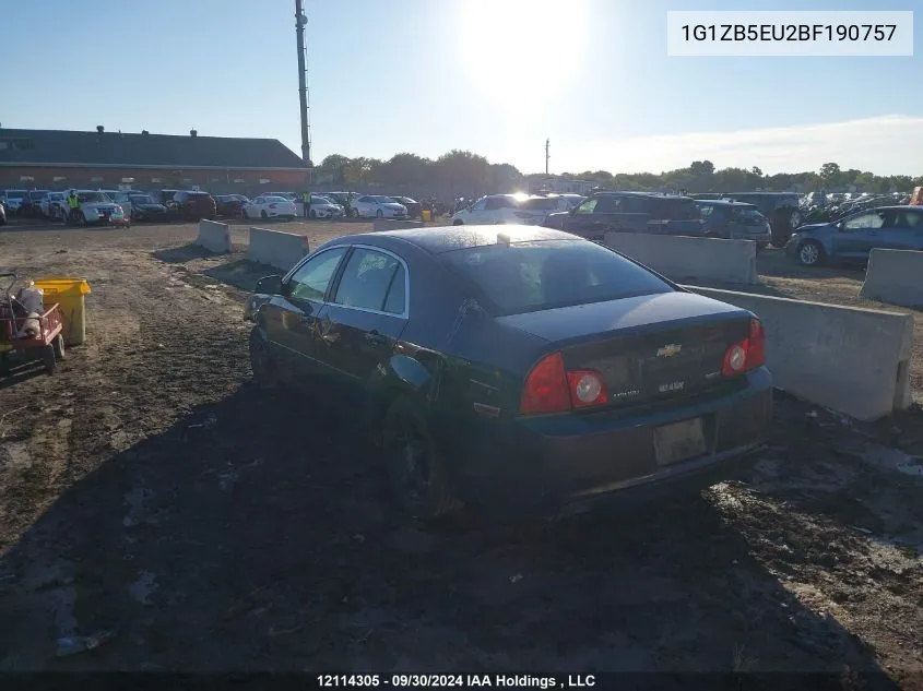 2011 Chevrolet Malibu VIN: 1G1ZB5EU2BF190757 Lot: 12114305