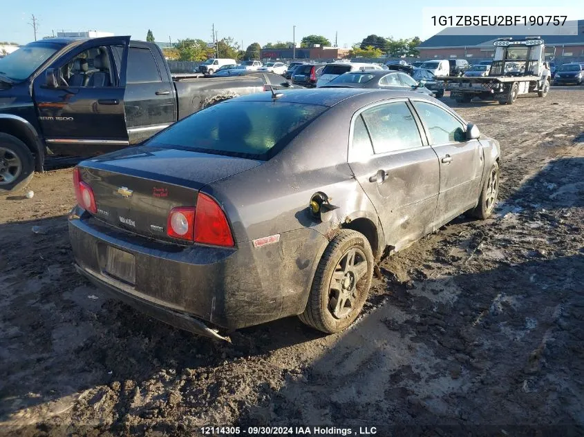 2011 Chevrolet Malibu VIN: 1G1ZB5EU2BF190757 Lot: 12114305