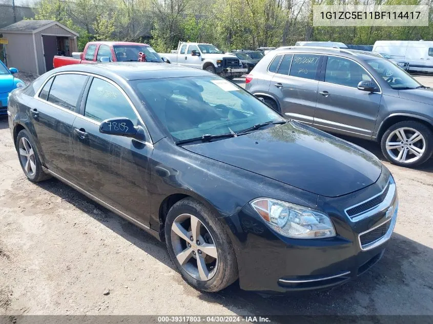 1G1ZC5E11BF114417 2011 Chevrolet Malibu 1Lt