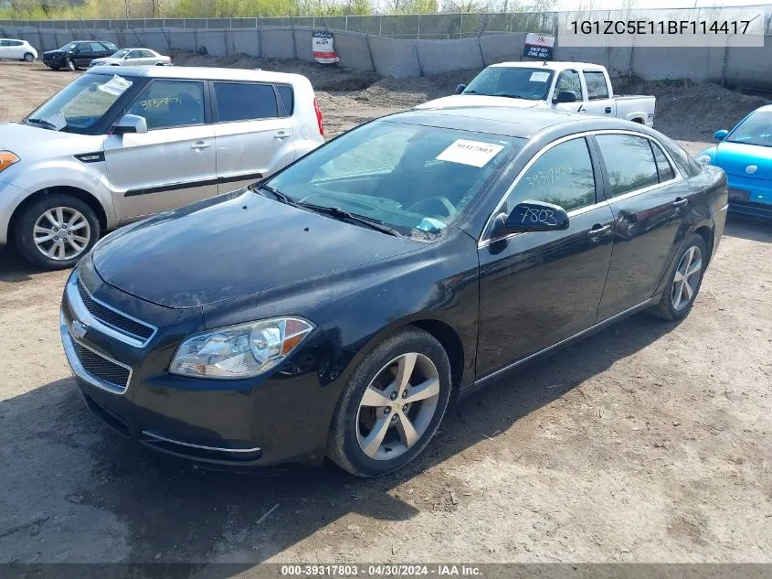 2011 Chevrolet Malibu 1Lt VIN: 1G1ZC5E11BF114417 Lot: 39317803