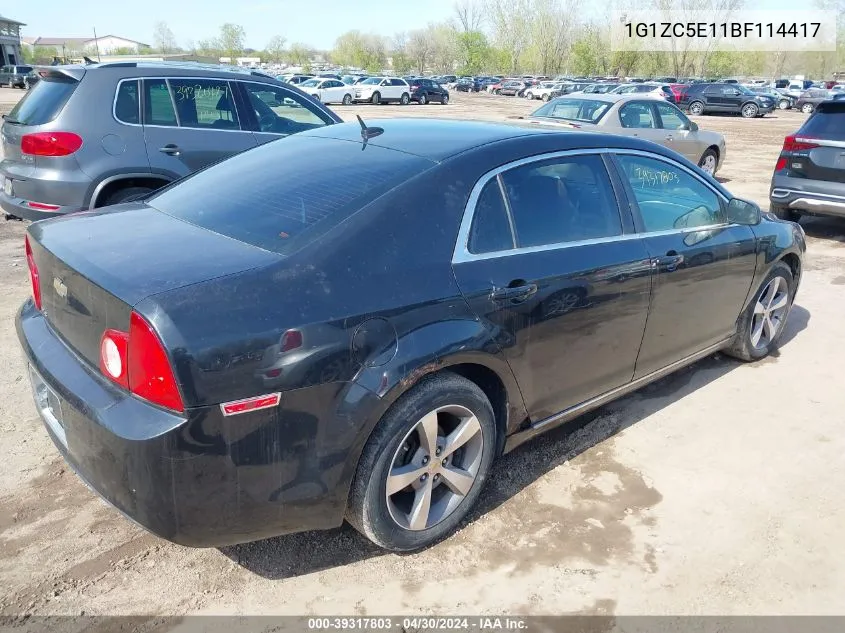 2011 Chevrolet Malibu 1Lt VIN: 1G1ZC5E11BF114417 Lot: 39317803