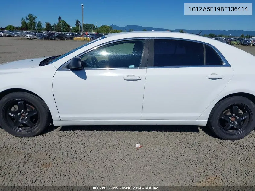 1G1ZA5E19BF136414 2011 Chevrolet Malibu Ls