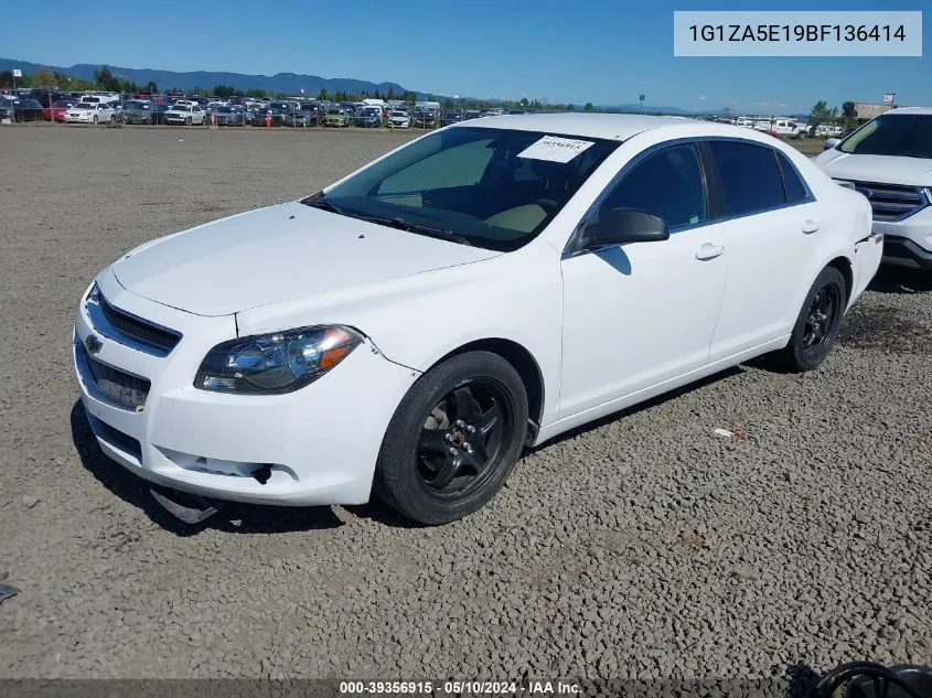 1G1ZA5E19BF136414 2011 Chevrolet Malibu Ls