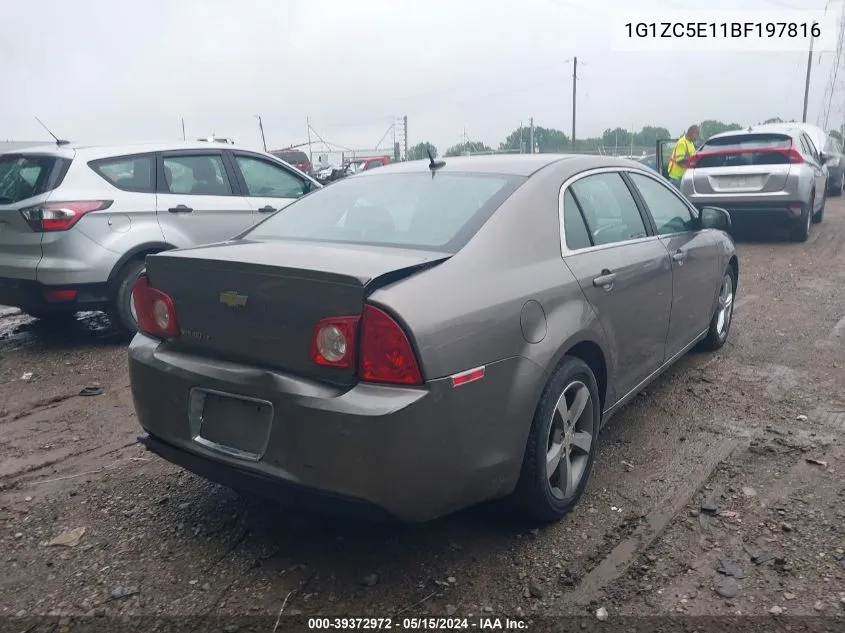 2011 Chevrolet Malibu 1Lt VIN: 1G1ZC5E11BF197816 Lot: 39372972