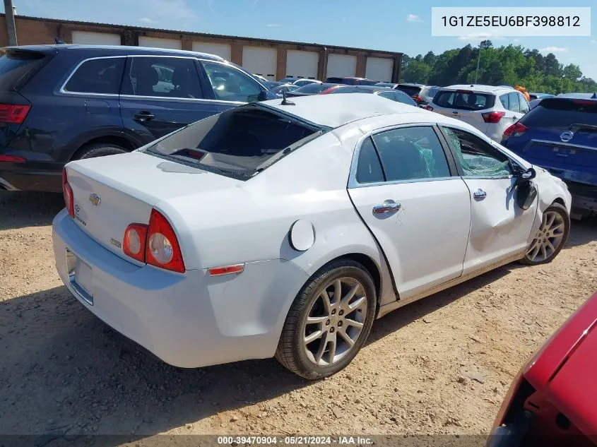 2011 Chevrolet Malibu Ltz VIN: 1G1ZE5EU6BF398812 Lot: 39470904