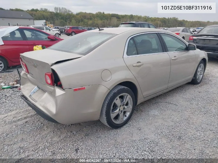 2011 Chevrolet Malibu 2Lt VIN: 1G1ZD5E10BF311916 Lot: 40342267