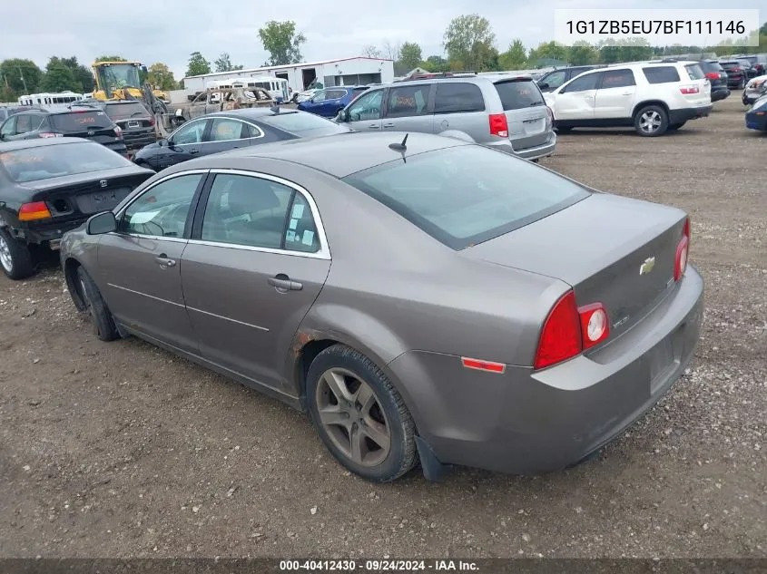 2011 Chevrolet Malibu VIN: 1G1ZB5EU7BF111146 Lot: 40412430