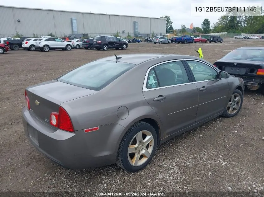 1G1ZB5EU7BF111146 2011 Chevrolet Malibu