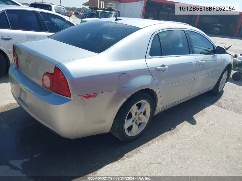 2011 Chevrolet Malibu Ls VIN: 1G1ZB5E18BF252054 Lot: 40432175