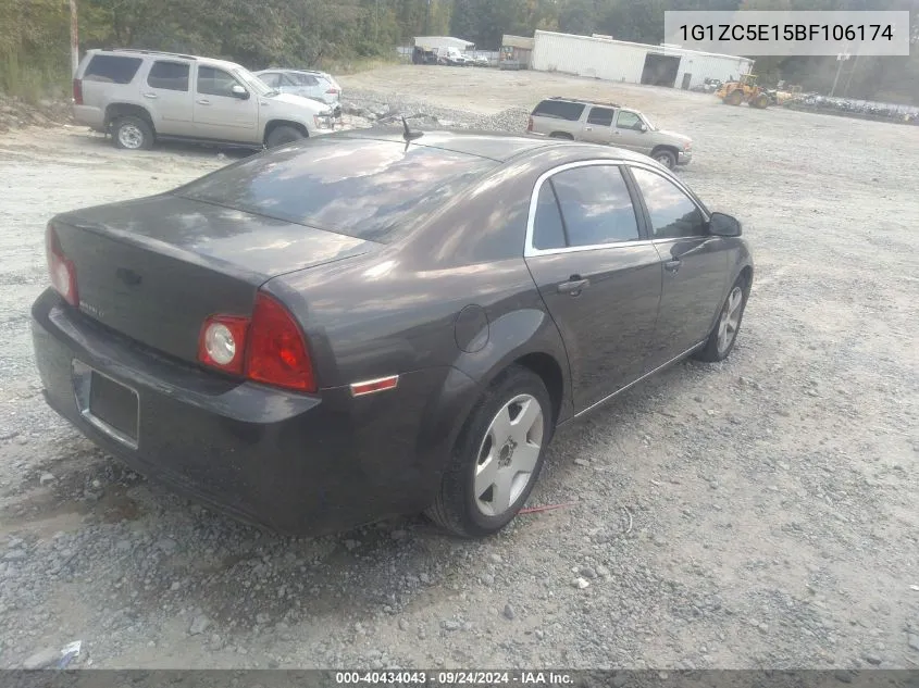 1G1ZC5E15BF106174 2011 Chevrolet Malibu 1Lt