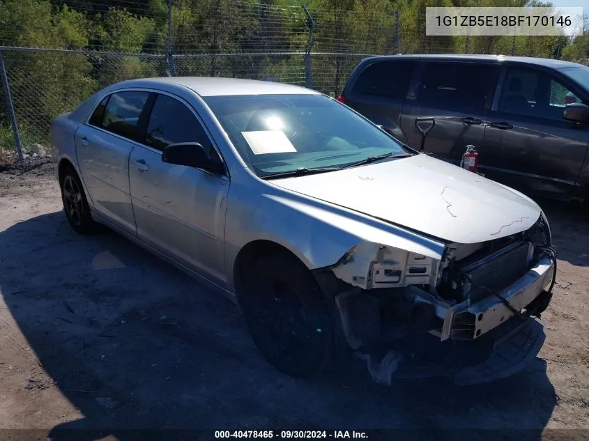 2011 Chevrolet Malibu Ls VIN: 1G1ZB5E18BF170146 Lot: 40478465