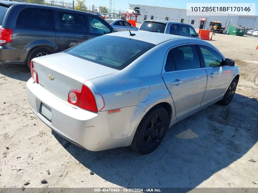 2011 Chevrolet Malibu Ls VIN: 1G1ZB5E18BF170146 Lot: 40478465