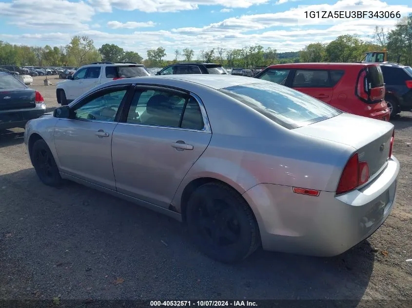 1G1ZA5EU3BF343066 2011 Chevrolet Malibu Ls