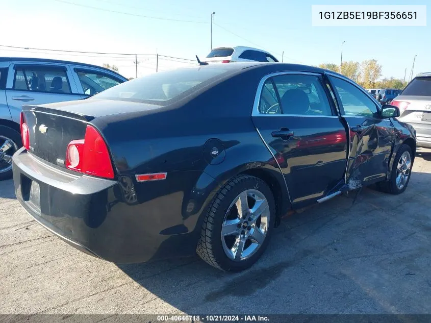 1G1ZB5E19BF356651 2011 Chevrolet Malibu Ls