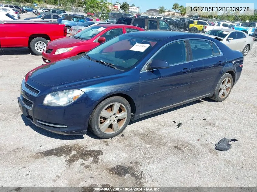 1G1ZD5E12BF339278 2011 Chevrolet Malibu 2Lt